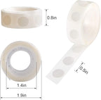 gegemaoyi 1000Pcs Clear Glue Dots Double Sided Adhesive Points - Image 7