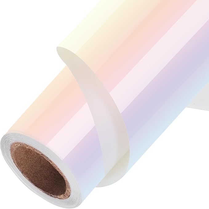 TORC Metallic HTV Heat Transfer Vinyl Roll 12" X 10FT Pearl Iridescent Iron on by TORC