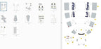1:100 Paper A380 German Lufthansa Airlines Airplane Model Simulation Aircraft - Image 3