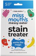 Miss Mouth's Messy Eater Stain Treater Wipes - 5 Pack Stain Remover - Newborn & Baby Essentials - No Dry Cleaning Food, Grease, Coffee Off Laundry, Underwear, Fabric