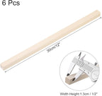 MECCANIXITY 6pcs Wood Sticks, 1/2"x 1/2" x 12" Rectangle Wooden Cube Wood - Image 2