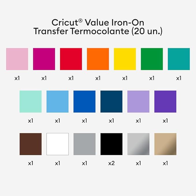 Cricut® Value Iron-On, Rainbow Sampler | HTV Heat Transfer Vinyl - Image 3
