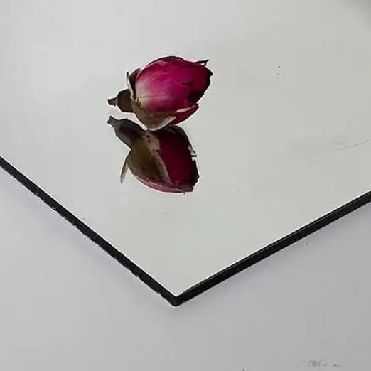 2 Pcs 12 x12 Inch Acrylic Mirror Sheet, 1/8 Inch Thick Opaque Glossy Mirror - Image 5