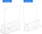 NIUBEE 2-Pack Acrylic Brochure Holder 8.5*11 inches, Plastic Flyer Display Stand - Image 4