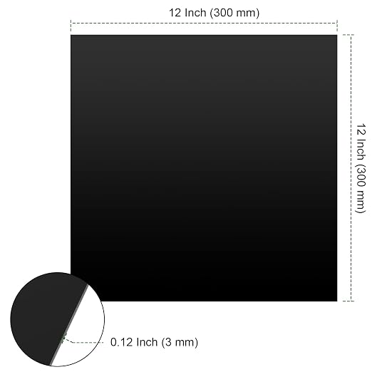 PINGEUI 8 PCS 12 x 12 x 1/8 Inches Plexiglass Sheets, Durable Square Acrylic - Image 2