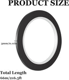 CANIPHA Black Stained Glass Lead Lines, Faux Lead Lines, 216.5ft Roll, PET - Image 2