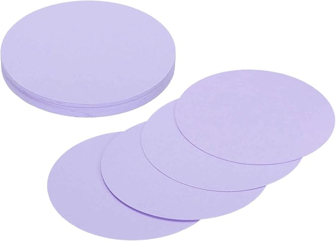 MECCANIXITY 24 Pcs Circle Card Stock, 3 Inch Round Cutouts Paper Thick by MECCANIXITY