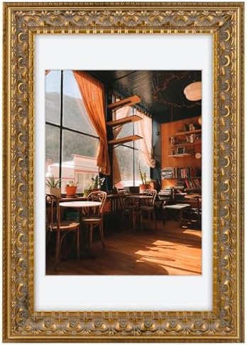 Golden State Art, 8X12 Ornate Finish Photo Frame by GoldenStateArt