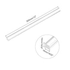 MECCANIXITY Acrylic Square Rods 19/32" x 12" Clear Acrylic Dowel Rods Sticks - Image 2