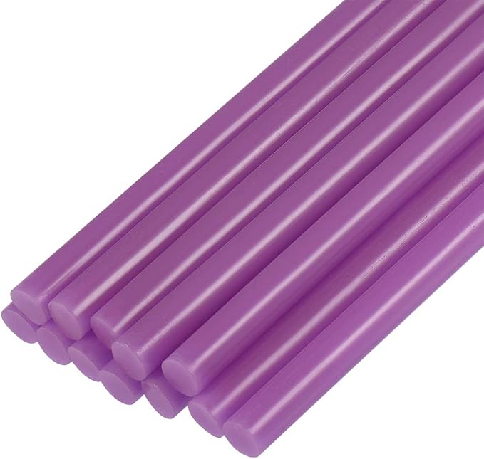 uxcell Mini Hot Glue Sticks for Glue Gun 7mm x 100mm Purple 12pcs by uxcell
