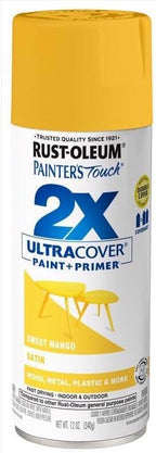 Rust-Oleum Painter's Touch 2X Ultra Cover Spray Paint, Sweet Mango | Indoor and - Image 4