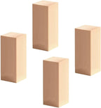 4 Pack Basswood Carving Blocks, DIY Crafts by Unknown