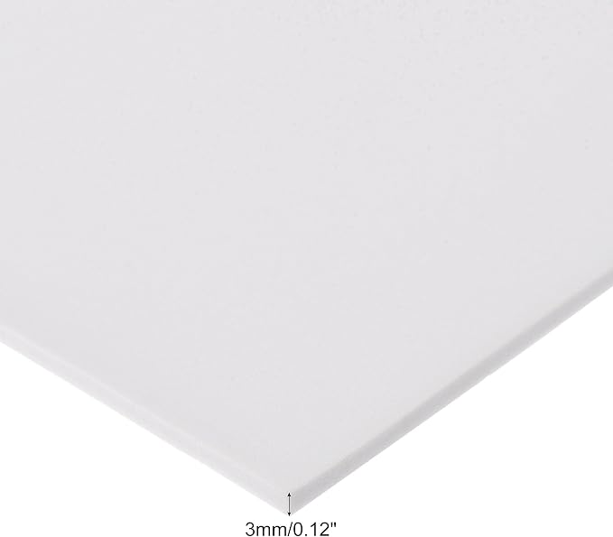 uxcell White EVA Foam Sheets 10 x 10 Inch 3mm Thickness - Image 3