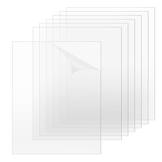 TKOnline 7 PCS Plexiglass Sheets, Invitations, Poster Frames Plastic Board by TKOnline