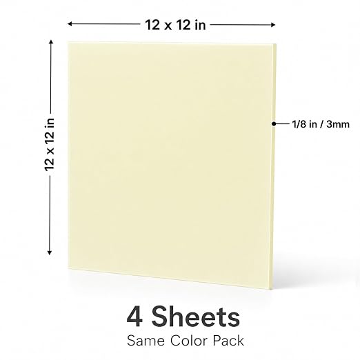 Macaron Pastel Cast Acrylic Sheets 12x12 1/8" | Dual finish matte & glossy cast - Image 5