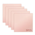 5 Pack Rose Gold Mirrored Acrylic Sheets, 12x12 Inch, 1/8 in Thick | Plastic by KEJJNYER