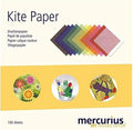 Mercurius Kite Paper 6"x6" – 100 Colored Transparent Sheets by MercuriusArtMakesSense