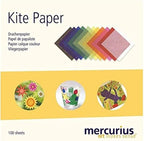 Mercurius Kite Paper 6"x6" – 100 Colored Transparent Sheets by MercuriusArtMakesSense
