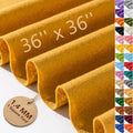 Antique Gold Felt Fabric 36'' X 36'', 1.4mm Large Felt Sheets Soft Durable by FEIYAUMI