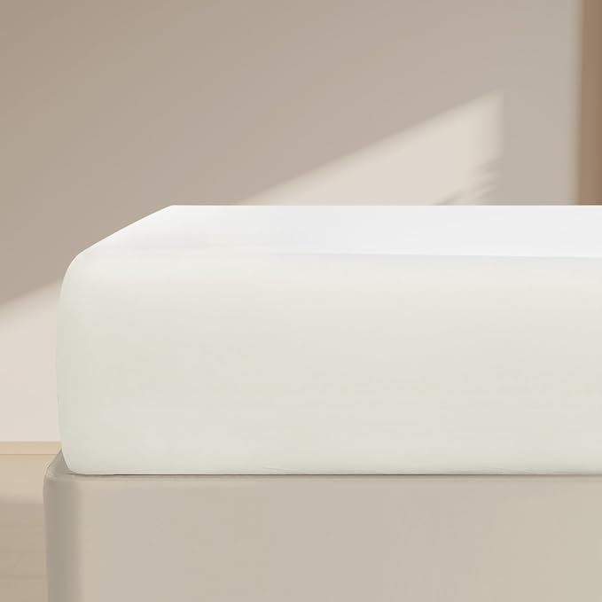 FreshCulture California King Fitted Sheet Only – Premium Hotel-Quality Fitted by FreshCulture