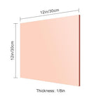 Rose Gold Mirror Acrylic Sheets – 2 Pack, 12x12Inches, 1/8 Inch Thick, - Image 6
