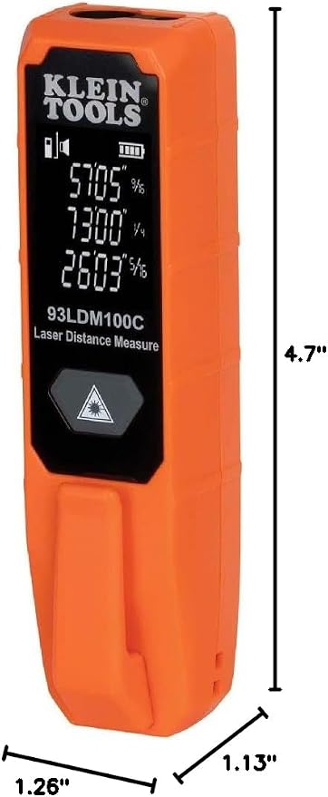 Klein Tools Laser Distance Measure, Measures in Feet - Image 12