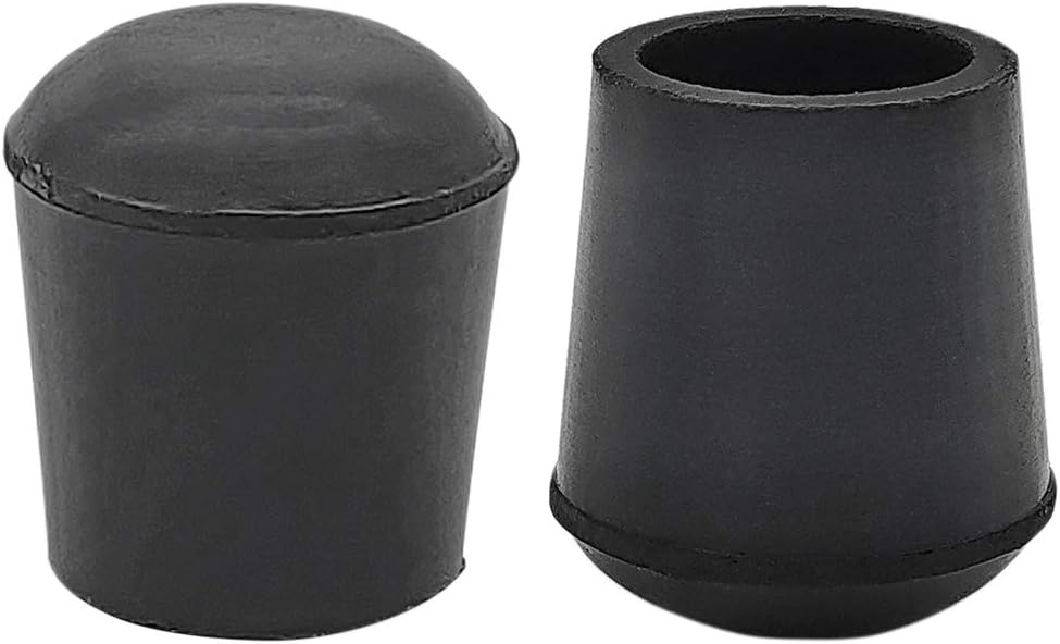 Flyshop Furniture Table Covers Non-Slip Durable Rubber Leg Tips Chair Leg Caps Floor Protector Round Black 4PCS Size 16mm, 5/8"