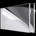 Roowest 2 Pcs 24 x 48 Inch, 1/8 Inch Thick Clear Acrylic Sheets Plastic by Roowest