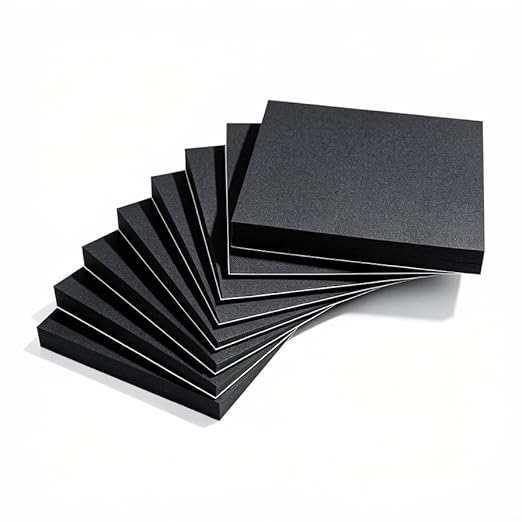 MAGZO 8Pcs Adhesive Foam Padding 1/2 in Thick X 4 in X 4 in, Closed Cell Foam by MAGZO