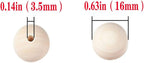 200Pcs 16mm Wood Beads Round Wooden Spacer Beads Unfinished Natural Wood Loose - Image 6