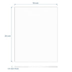KAITELA Clear Acrylic Sheet 18" x 24" x 1/4" Thick Cast Plexiglass Panel - Image 3
