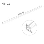 MECCANIXITY 10pcs Acrylic Square Rods 3/20" x 12" Clear Acrylic Dowel Rods - Image 2