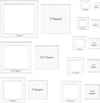 BENECREAT 16 Sizes Square Quilting Template, Acrylic Intricate Sewing Machine - Image 2