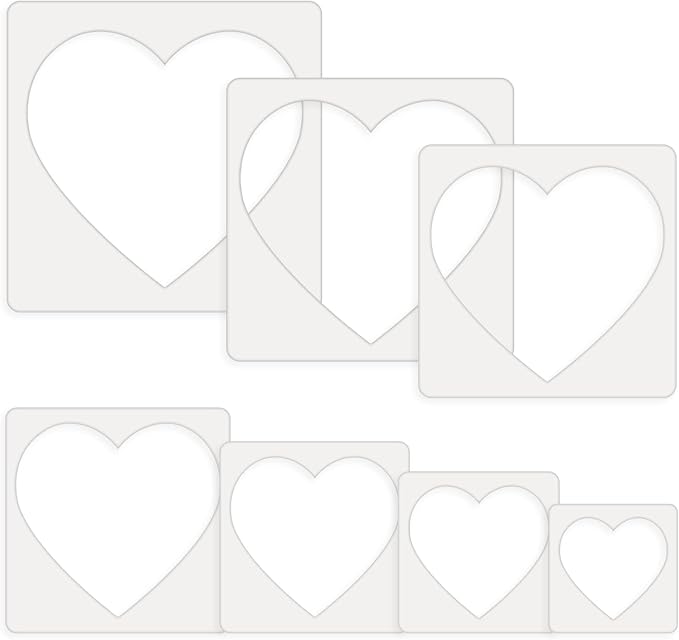 Teling 14 Pieces Large Stencil for Painting on Wood Plastic 5 Point Template by Teling