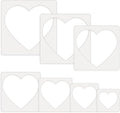 Teling 14 Pieces Large Stencil for Painting on Wood Plastic 5 Point Template by Teling