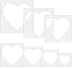 Teling 14 Pieces Large Stencil for Painting on Wood Plastic 5 Point Template by Teling