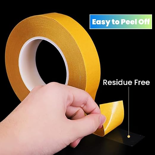 Ultra Thin Clear PET Double Sided Tape 1” x 82 Ft Strong Adhesive Removable No - Image 8