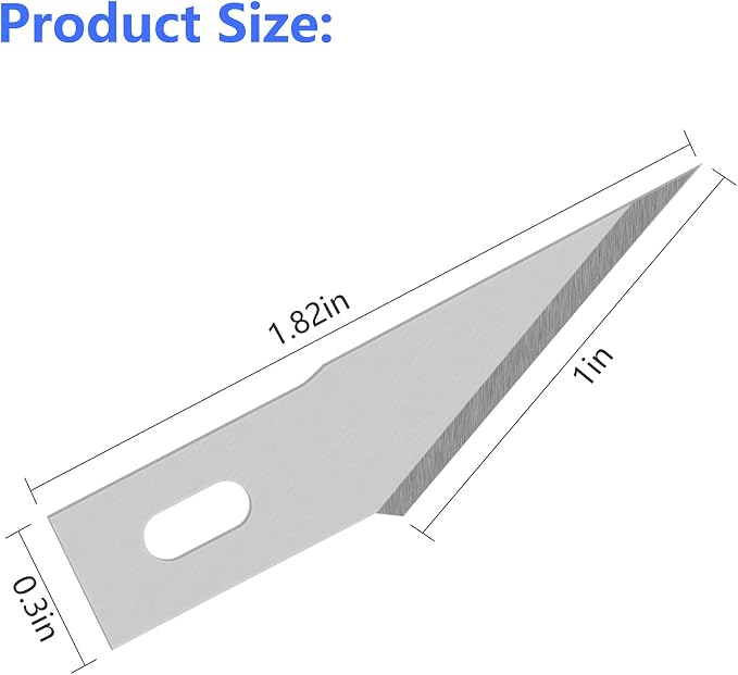 Jetmore 100 Pack Craft Hobby Blades #2 Craft Knife Blades Refill Hobby Knife - Image 2