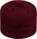 JeogYong Needle Felting Wool, 1.76oz Wool Roving Chunky Wool Yarn, Wine Red by JeogYong