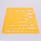 Utoolmart Drafting Templates Geometric Drawing Template Measuring Ruler Yellow - Image 5