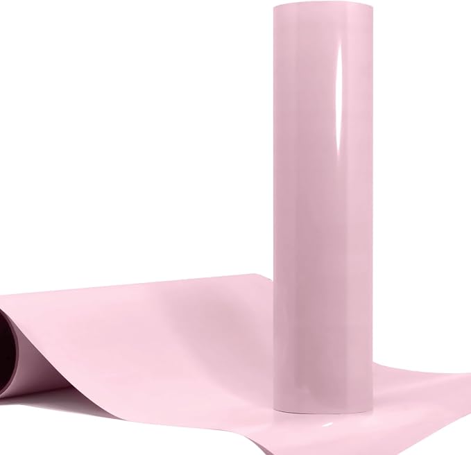 V2 Pro Light Pink Heat Transfer Vinyl Film 12 Inches x 60 Inches HTV Roll by VVIVIDVINYL