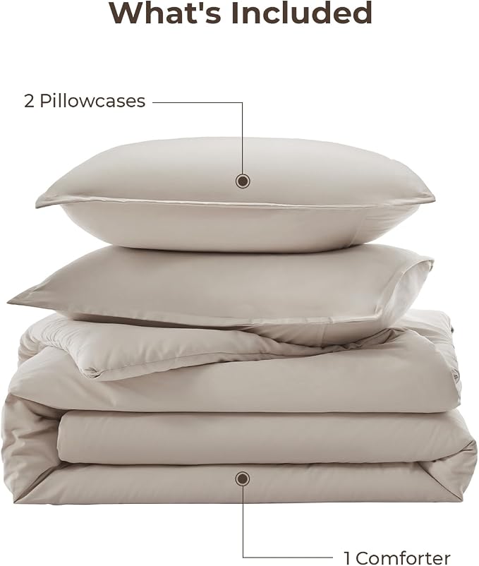 Litanika Linen Super King Plus Comforter Set, 3 Pieces Linen Lightweight Solid - Image 7
