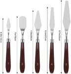 PUFUAII 5 PCS Painting Knives Stainless Steel Spatula Palette Knife Oil - Image 2