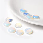 20pcs 6mm Natural Stone No Hole Opal Semicircle Smooth Cabochons Beads Healing - Image 3