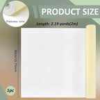 BENECREAT 78.7x15.7 Inch White Self-Adhesive EVA Foam Roll, 1mm Thick Sticky - Image 2