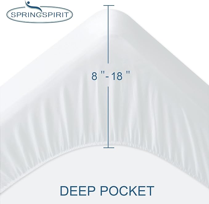 Queen Mattress Protector Waterproof Cover Absorbent Fitted Sheet up - Image 4