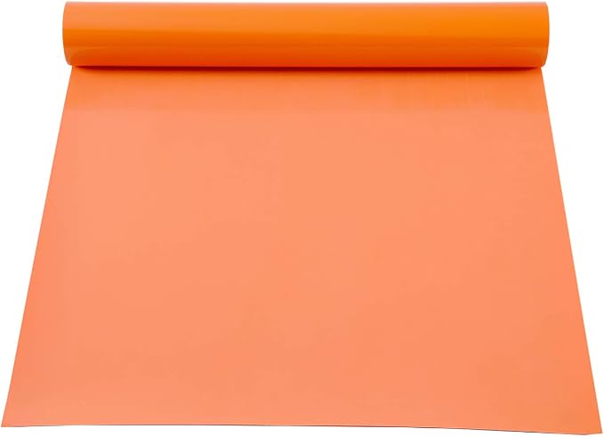 guangyintong Heat Transfer Vinyl Orange HTV Rolls, Matte Surface PVC Material - Image 5