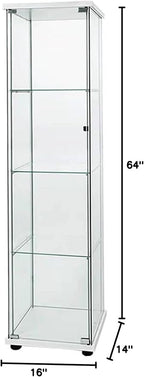 FLYMUHJIA Curio Cabinet Glass Display Case - Image 3