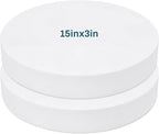 Frienda 2 Pack 15" D x 3" H Round Upholstery High Density Foam Cushion by Frienda