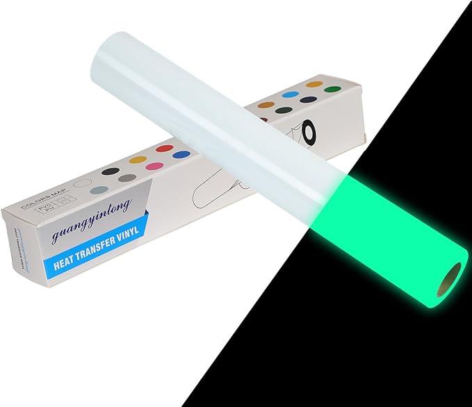 guangyintong Glow in The Dark Heat Transfer Vinyl Rolls, PU Elastic HTV Vinyl by guangyintong